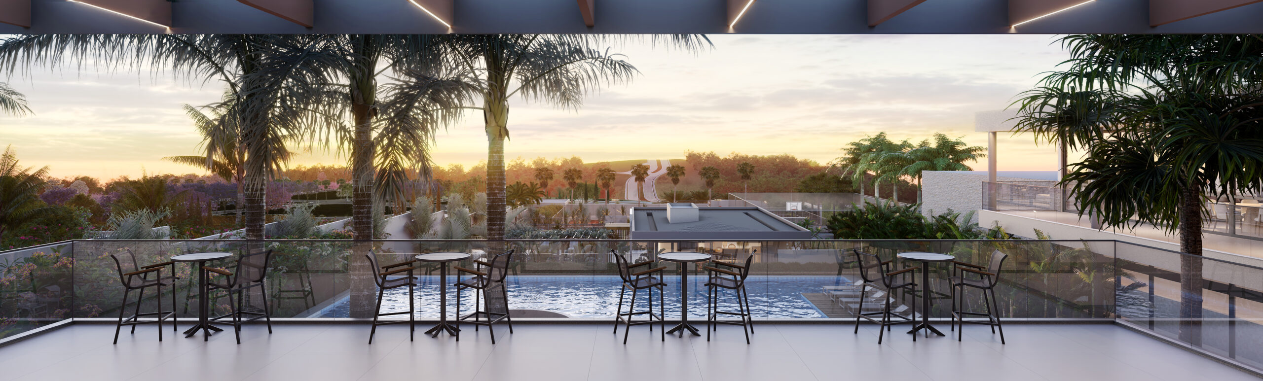 Foto terraço do clube